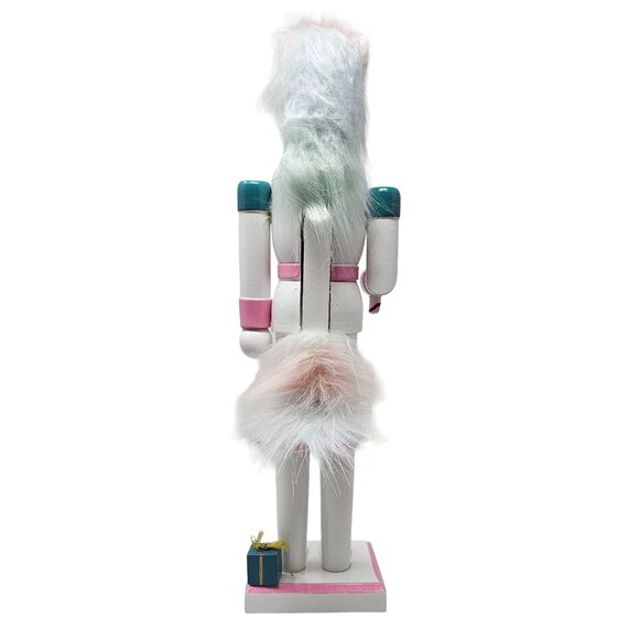 Unicorn Pastel and Candy Cane 14" Christmas Nutcracker - Picture 3 of 5